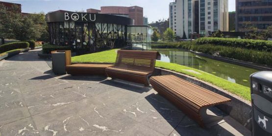 » Garden Santa Fe: un mall luminoso en el subsuelo